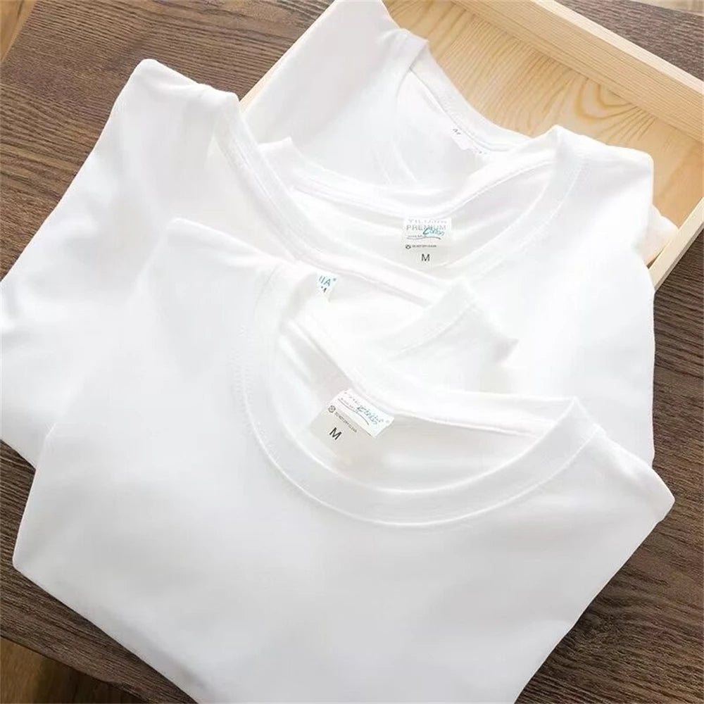 Men's Solid Color Cotton T-Shirt
