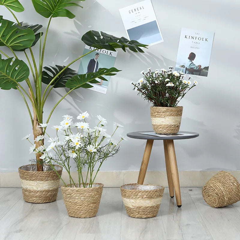 Woven Flower Plant Pot Basket
