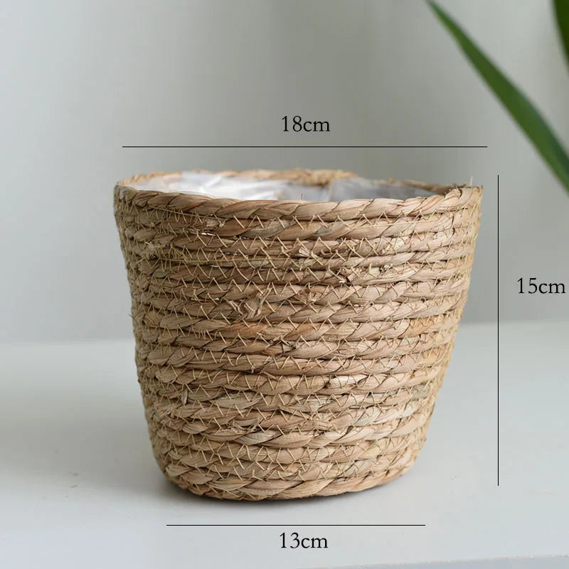 Woven Flower Plant Pot Basket