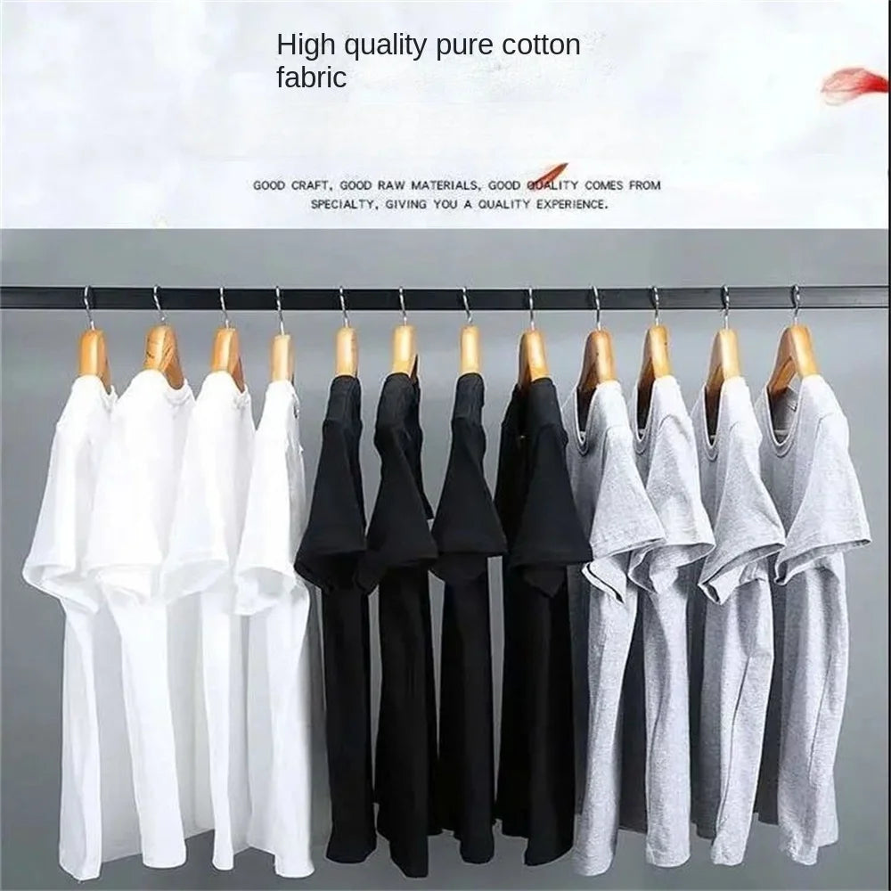 Men's Solid Color Cotton T-Shirt