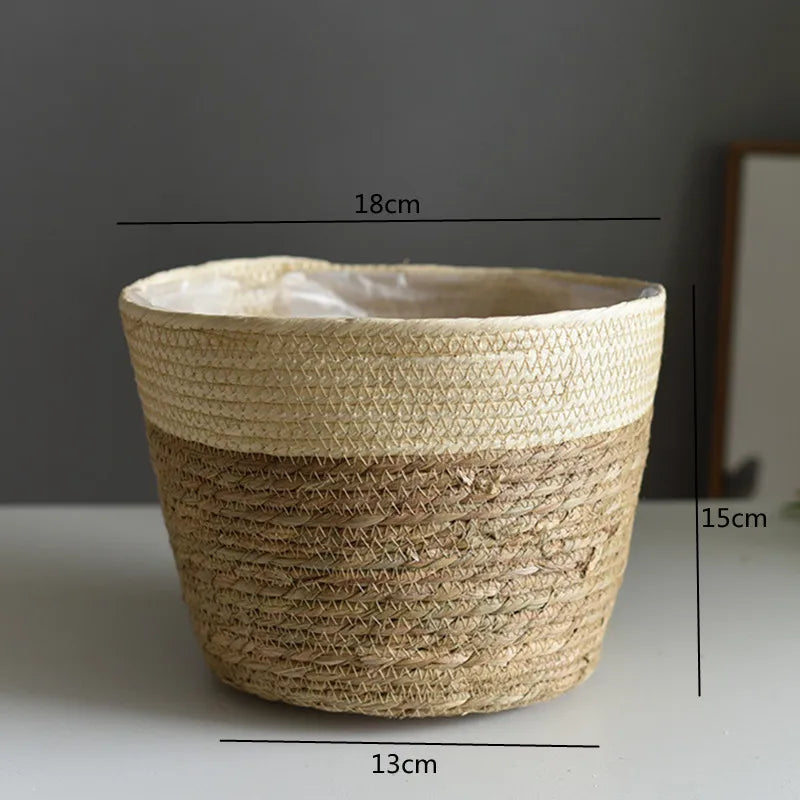 Woven Flower Plant Pot Basket