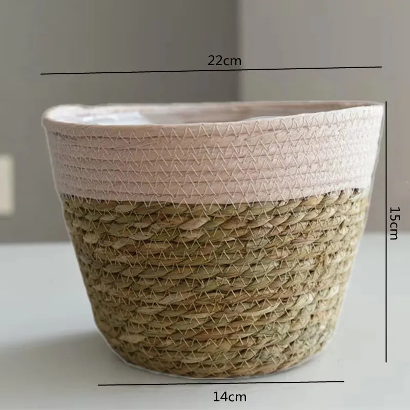 Woven Flower Plant Pot Basket