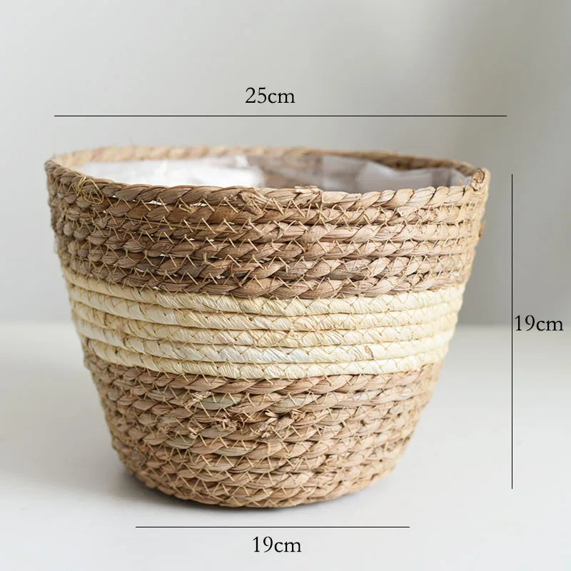 Woven Flower Plant Pot Basket