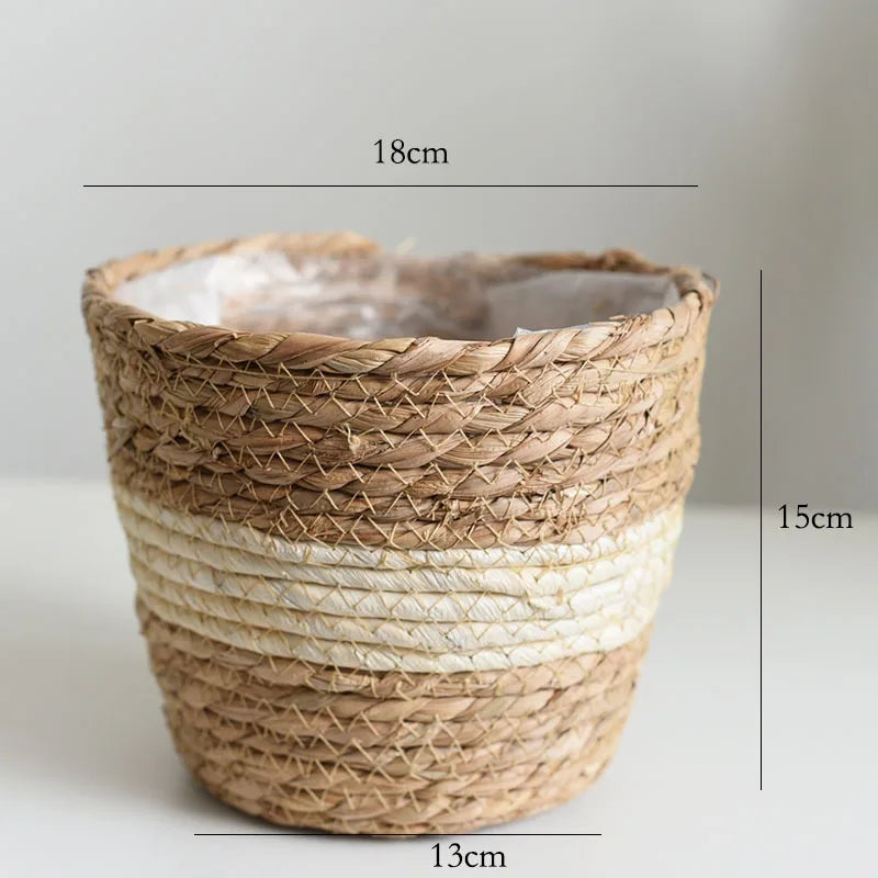 Woven Flower Plant Pot Basket