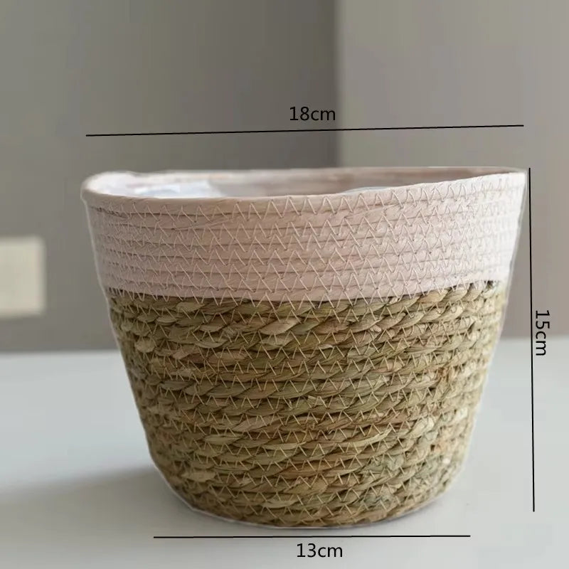 Woven Flower Plant Pot Basket