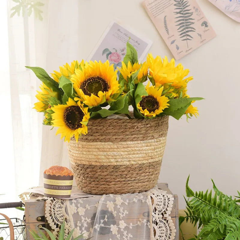 Woven Flower Plant Pot Basket
