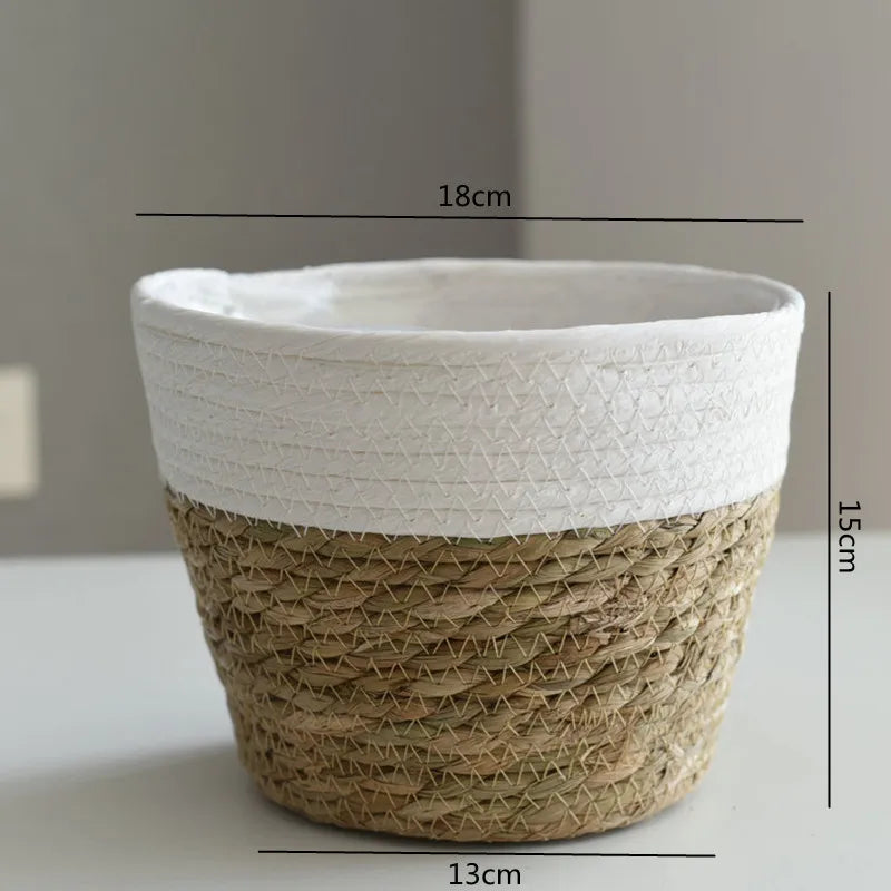 Woven Flower Plant Pot Basket