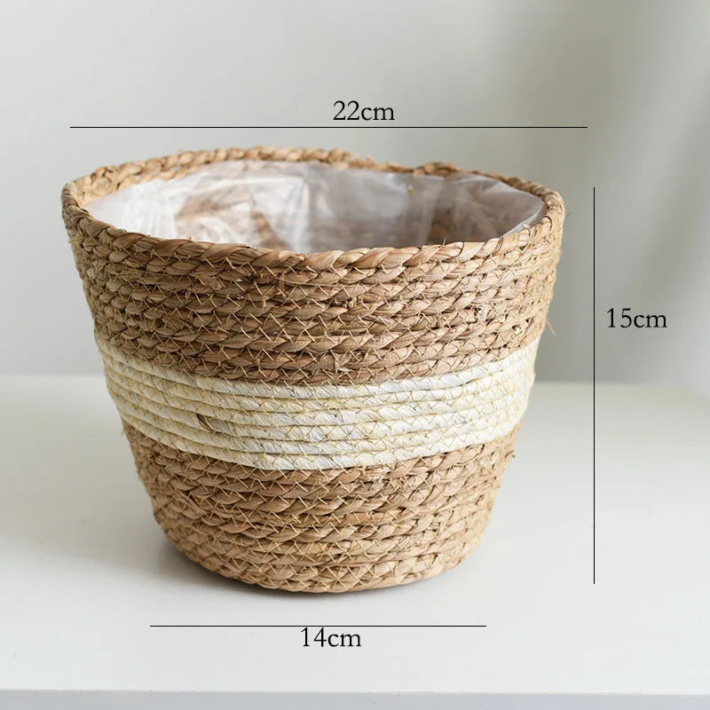 Woven Flower Plant Pot Basket