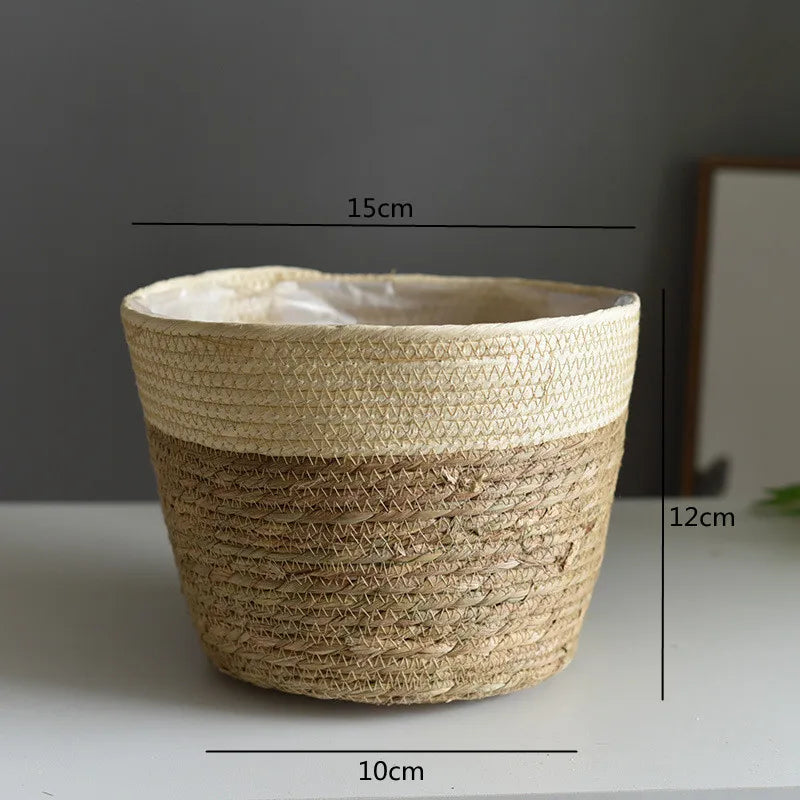 Woven Flower Plant Pot Basket