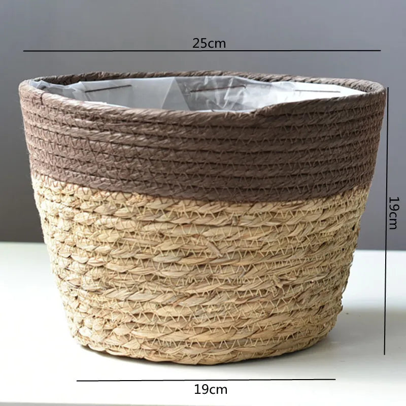 Woven Flower Plant Pot Basket