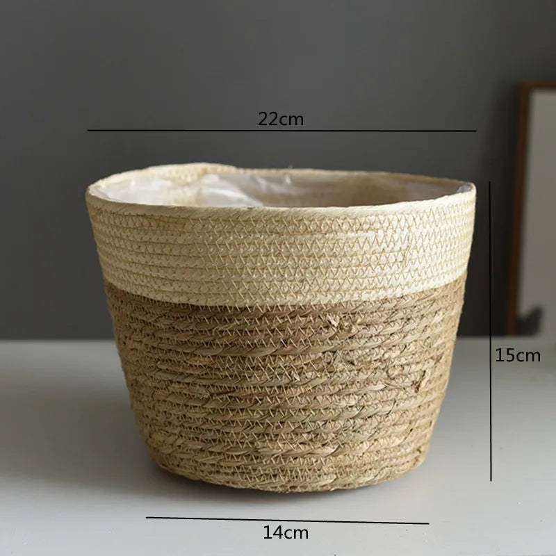 Woven Flower Plant Pot Basket