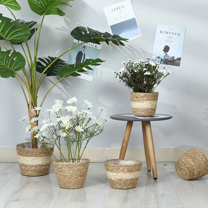 Woven Flower Plant Pot Basket