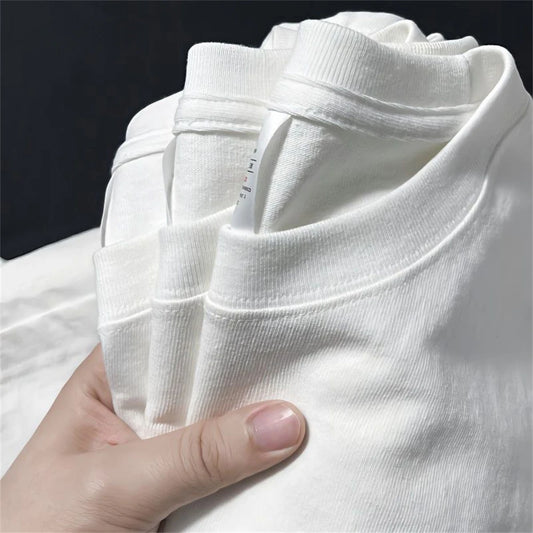 Men's Solid Color Cotton T-Shirt