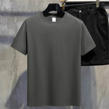 Men's Solid Color Cotton T-Shirt