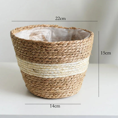 Woven Flower Plant Pot Basket