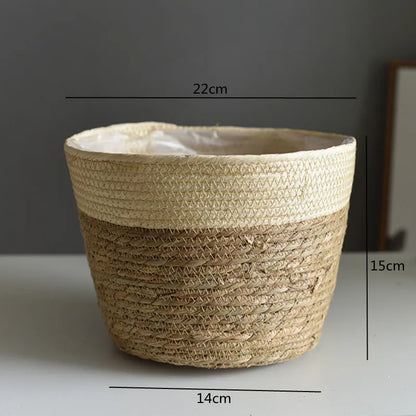 Woven Flower Plant Pot Basket